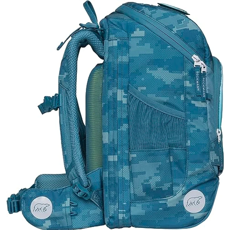 Beckmann Schulranzen-Set Active Air FLX Jungle Game, 6-teilig, Grundschule, inkl. Regenüberzug, 20-25L, Green, ergonomisch, norwegische Qualität, 4 Jahre Garantie – Bild 5