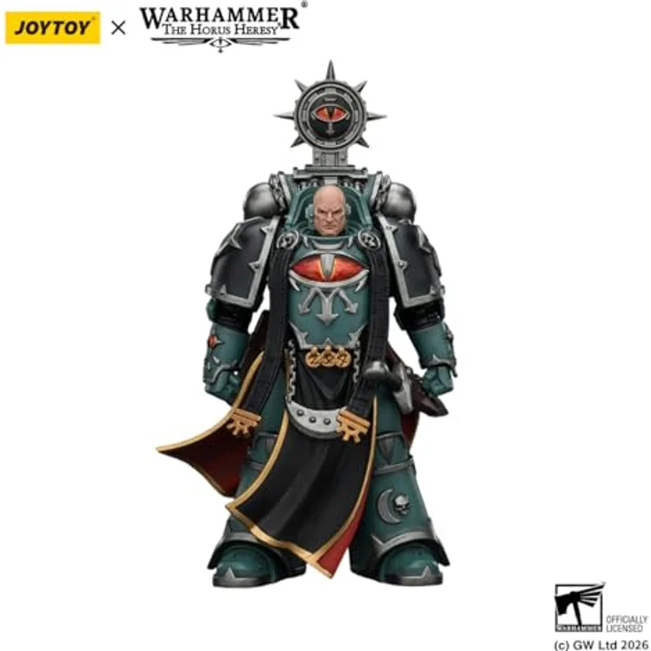 JOYTOY Warhammer The Horus Heresy Actionfigur Sons of Horus Dark Emissary Consul, 12 cm, detailreich und voll beweglich mit Stab der Dunklen Macht – Bild 2