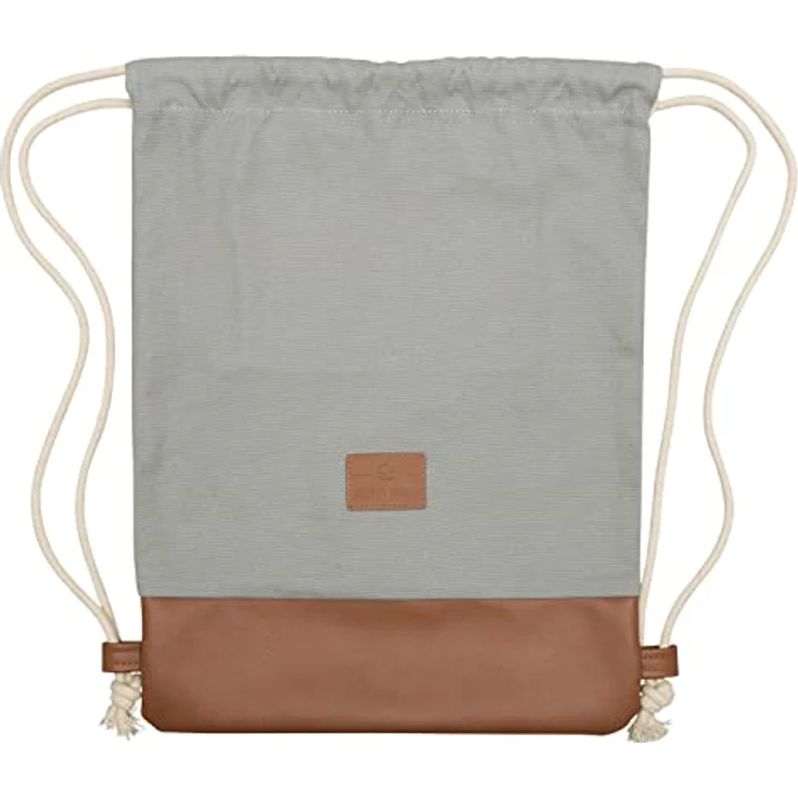 Johnny Urban Turnbeutel Damen & Herren Grau Braun - Luke - Beutel Rucksack mit Kordelzug - Baumwoll Canvas - Kleine Innentasche für Wertsachen – Bild 3
