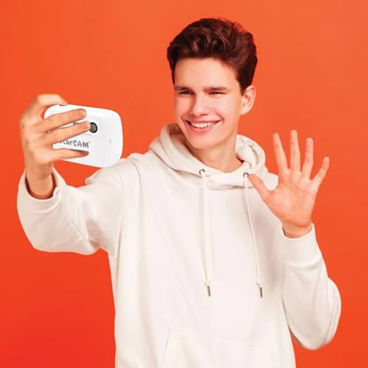 Lexibook Starcam Print (DJ150), Sofortdruck-Kamera mit 12 MP, SD-Karte und Fotopersonalisierung, inkl. 3 Rollen Thermopapier und 170 3D-Stickern – Bild 4