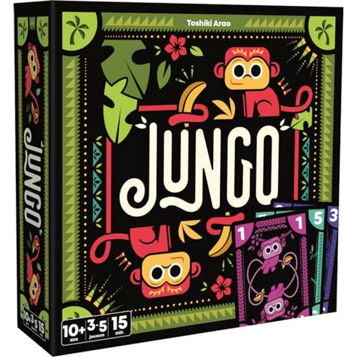 Asmodee JUNGO, Gesellschaftsspiel für 3-5 Spieler, taktisches Kartenspiel für Kinder ab 10 Jahren, kompakt und strategisch, 15 Minuten Spielzeit – Bild 1