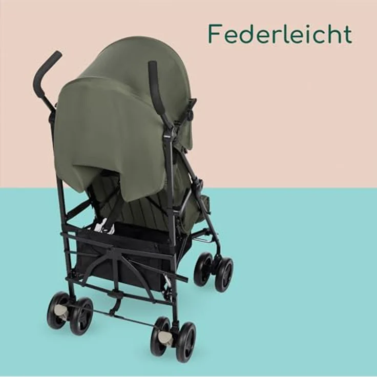 Bebeconfort Rainbow, Kompakter Kinderwagen für 6 Monate bis 4 Jahre, bis 22 kg, Mineral Green, verstellbare Rückenlehne und Fußstütze, leicht (6,6 kg) – Bild 5