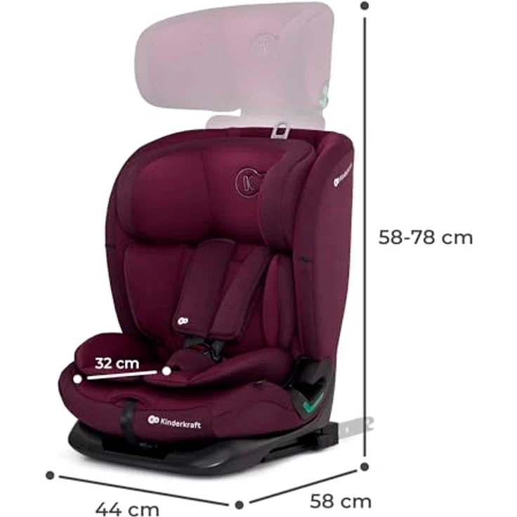 KinderKraft Oneto3, Kindersitz ECE R129/i-Size, 76-150 cm, mit Side Protect und H-Guard System, Schwarz – Bild 14