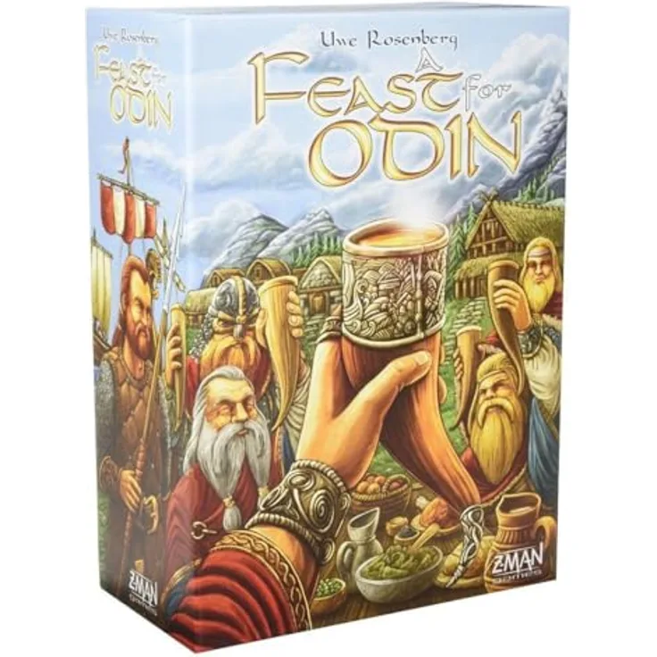 Z-Man Games A Feast for Odin - Brettspiel mit strategischem Gameplay und Wikinger-Thematik