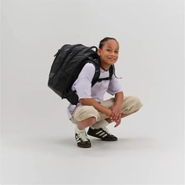Satch match plus Schulrucksack, erweiterbar auf 35 Liter, ergonomisch, mit reflektierenden Elementen, schwarz – Bild 5