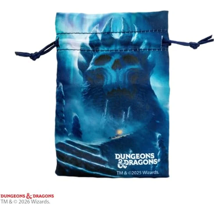 FanRoll Dungeons and Dragons Adventskalender Frostmaiden's Aurora, inklusive 12 D&D Zubehörteile, Würfeltablett und Mega-D20 – Bild 6