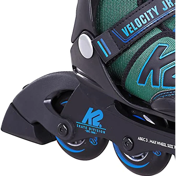 K2 Skates Jungen Inline Skates VELOCITY JR B, black - blue - green, 30G0826.1.1.S – Bild 3
