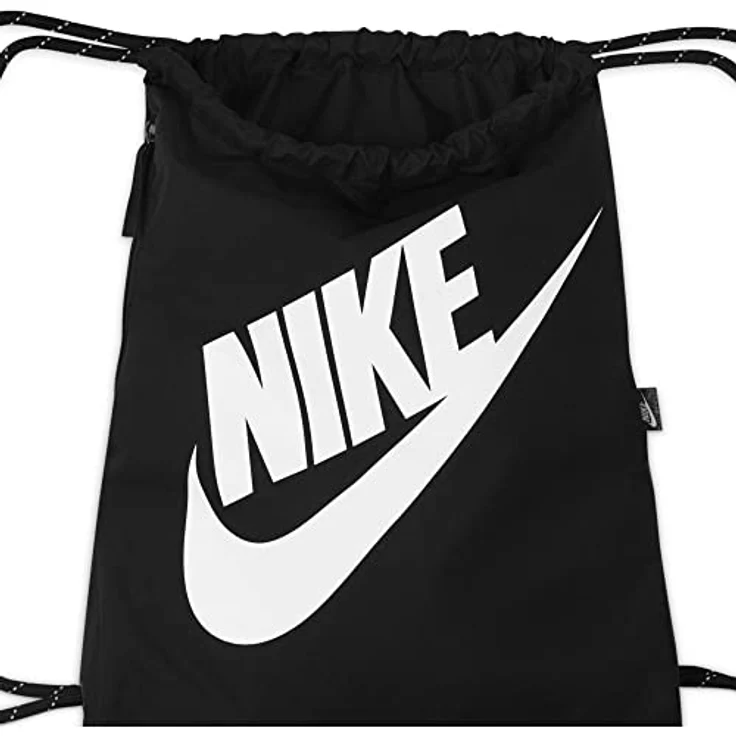 Nike DC4245 NK HERITAGE DRAWSTRING - FA21 Sports bag unisex-adult black/black/white 1SIZE – Bild 3