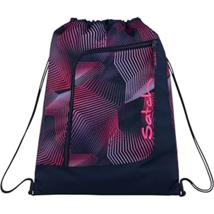 Satch Turnbeutel Sportbeutel, wasser- und schmutzabweisend, einfach am Rucksack fixierbar, recyceltes Polyester
