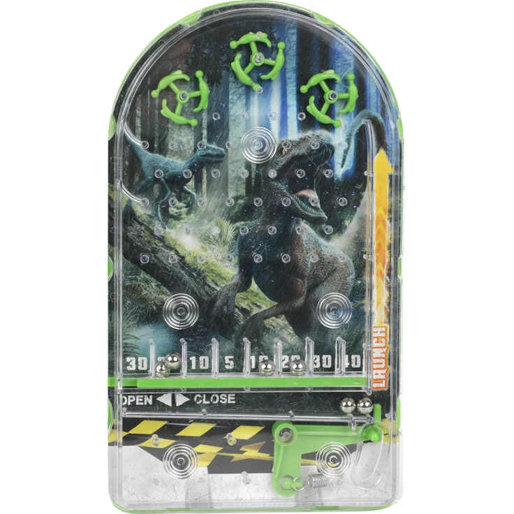 Toi-Toys 51155A WORLD OF DINOSAURS Flipperautomat, Dino-Design für Kinder ab 3 Jahren, 25 x 12,5 cm
