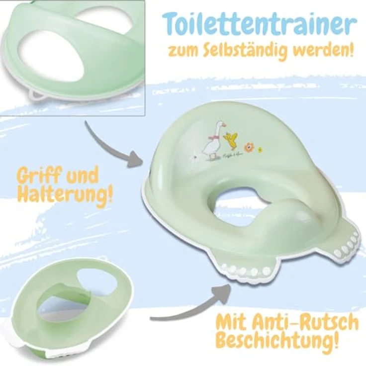 Babykajo Kinder Toilettensitz, Aufsatz mit Sitzpolsterung und Griffen, rutschfest und TÜV-geprüft, für Kinder ab 2 Jahren, hygienisch und langlebig – Bild 3