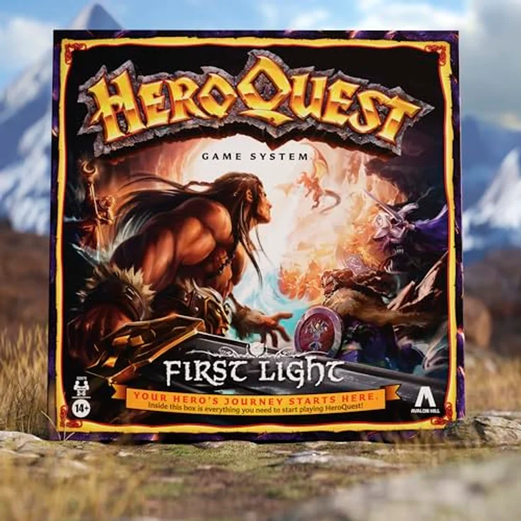 Avalon Hill HeroQuest First Light Game System, Brettspiel mit 10 Quests, 100+ Teilen und 4 Miniaturhelden - Englische Version – Bild 3