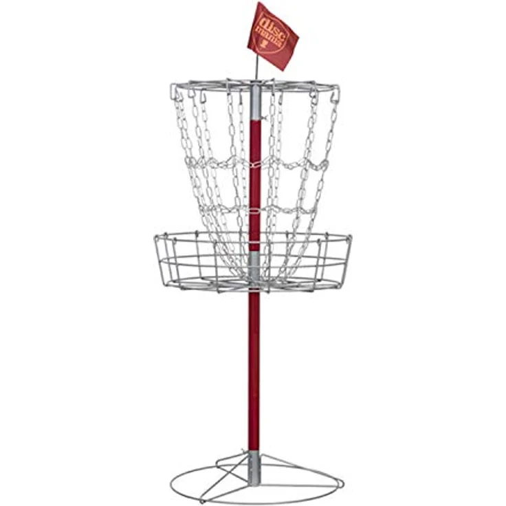 Discmania Lite Pro, Disc Golf-Ziel mit 12 horizontalen Ketten, rot – Bild 1