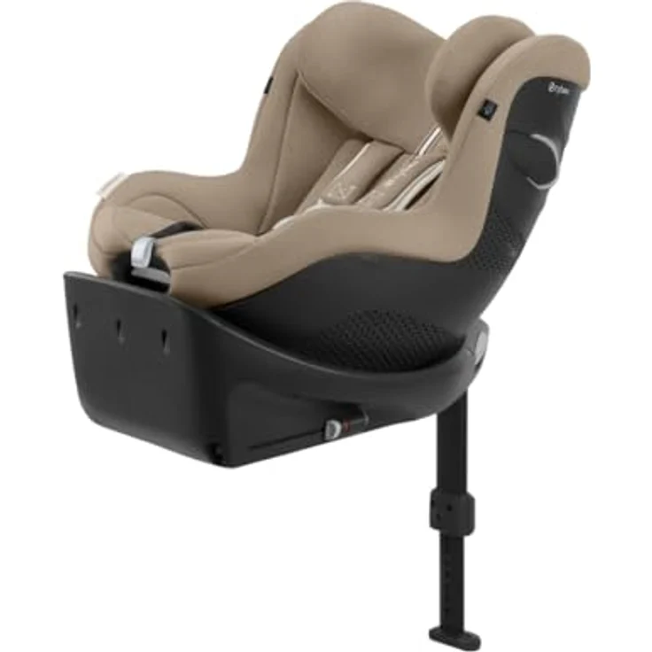 Cybex Sirona Gi Plus i-Size, Reboard Kindersitz mit 360° Drehung und Luftzirkulation, Modell 2025, Almond Beige – Bild 1