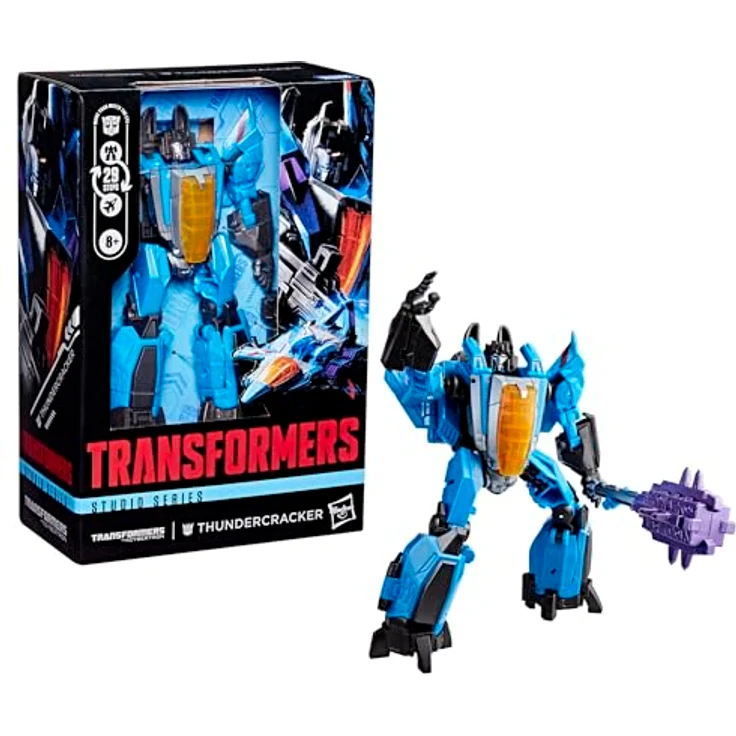 Hasbro Transformers: War for Cybertron Studio Series Voyager Class Actionfigur Thundercracker, 16 cm, mit Neutronen-Blaster und Energon-Keule – Bild 3