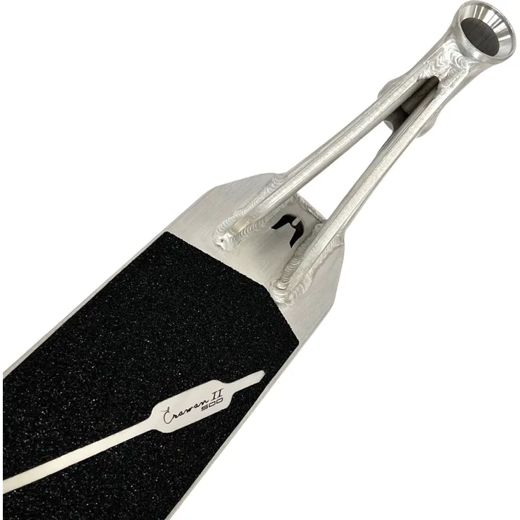 Ethic DTC Erawan V2 Stunt-Scooter Deck 54cm Silber - Aluminium 6061, T6 Wärmebehandlung, Nylon V2 Bremse, 110mm/120mm einstellbar