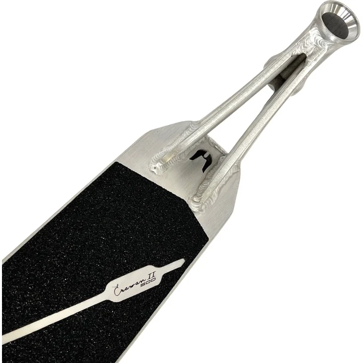 Ethic DTC Erawan V2 Stunt-Scooter Deck 54cm Silber - Aluminium 6061, T6 Wärmebehandlung, Nylon V2 Bremse, 110mm/120mm einstellbar – Bild 1