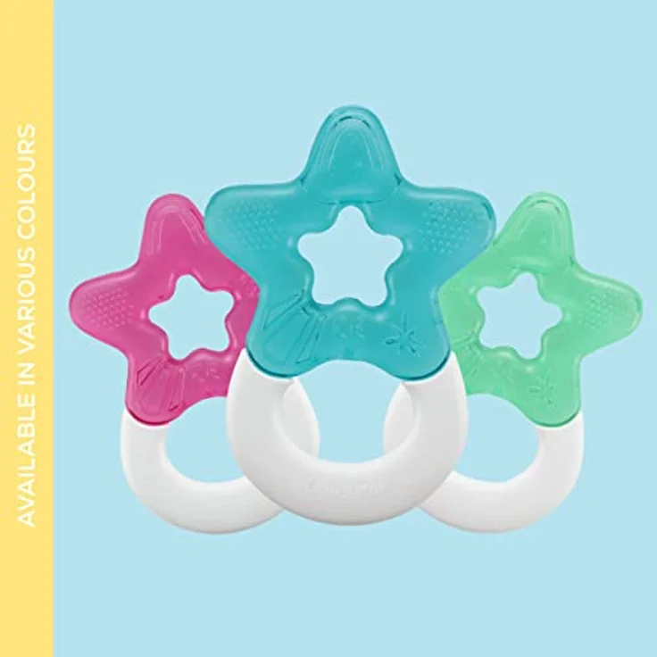 Dentistar Kühlbeißring 2er-Set – Beißring Baby ab 3 Monate – Kühlende Zahnungshilfe und Beißspielzeug für Babys und Kleinkinder - BPA frei - Mint – Bild 5