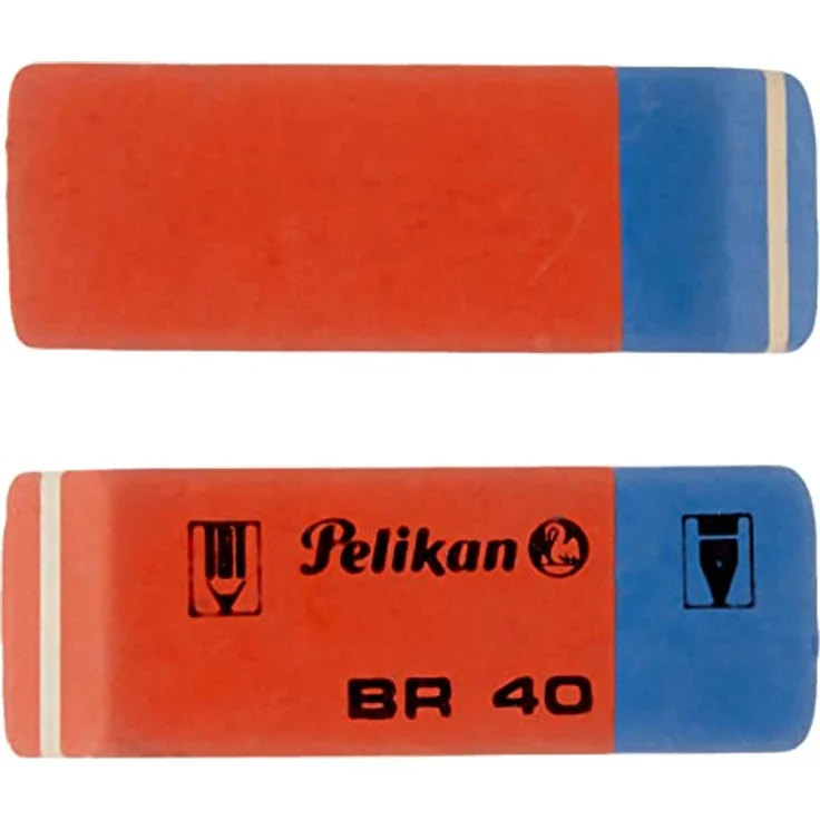 Pelikan 619932 BR40/2/B Radierer aus Kautschuk Verpackung, 2 Stück – Bild 4