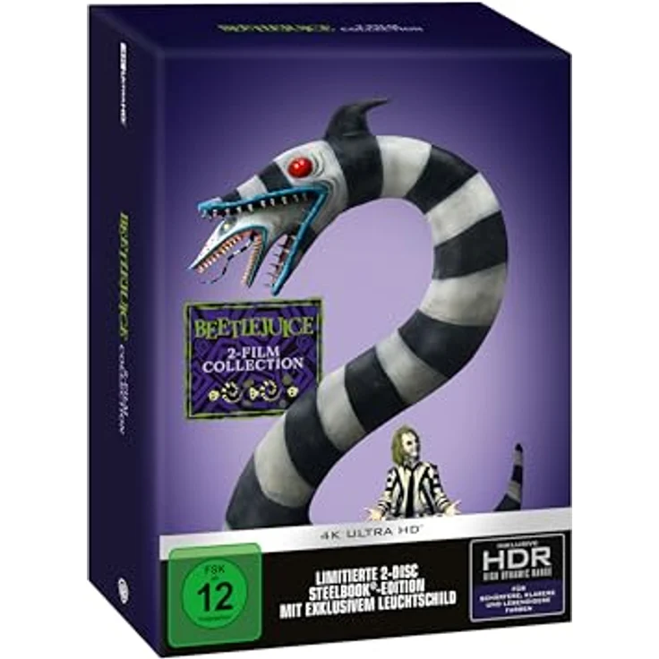 Universal Pictures Beetlejuice (2 Movie Limited Collector's Edition) Ultra HD Blu-ray & Blu-ray im Steelbook - Sammleredition mit Kultcharakter – Bild 1