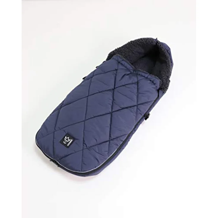 Kaiser 6576322 XL TOO Thermo Sherpa Fleece Universal, navy - Fußsack mit großzügigem Längsschlitz und wind- und wasserabweisendem Außenstoff – Bild 2