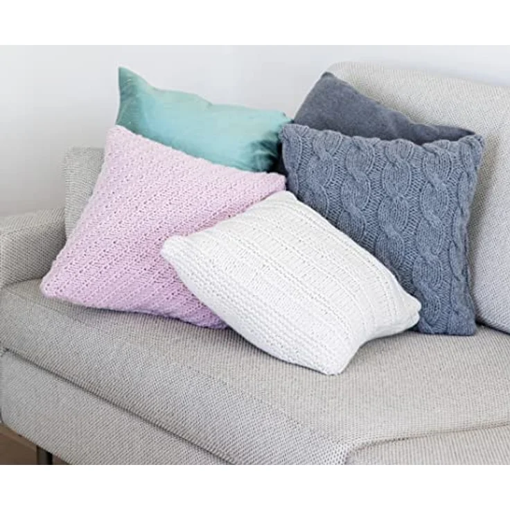 Gründl Wolle Living (Strick- und Häkelgarn, waschbares Garn aus 80% Polyacryl und 20% Polyamid, 100 g / 100 m, Nadelstärke: 8-9, 1 x 100 g), Rose – Bild 4
