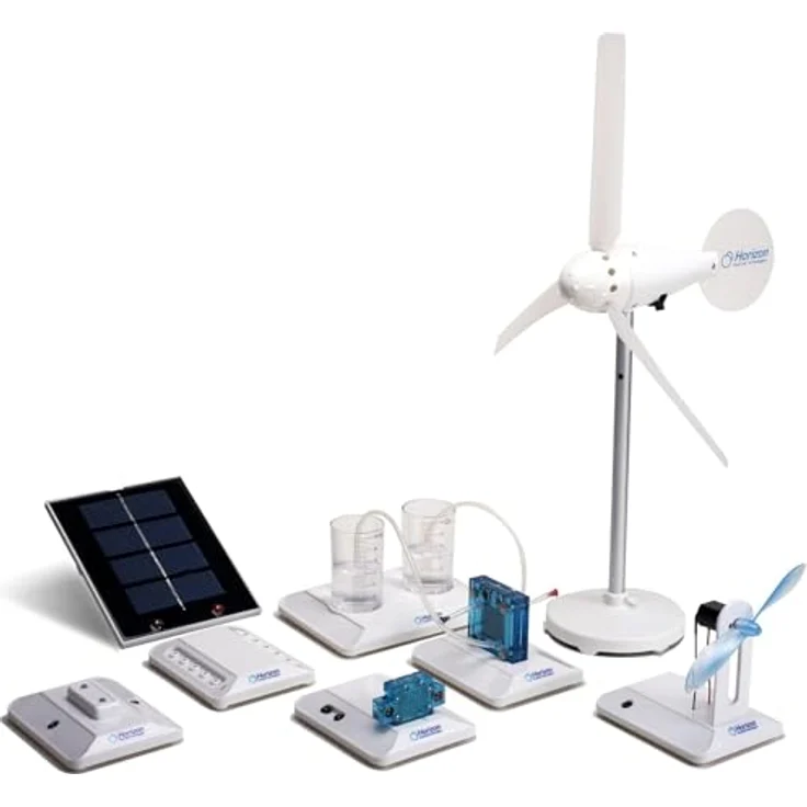 Horizon FCJJ-37, Spielset für Wissenschaftler mit Windrad, Solarzelle und Brennstoffzelle, ab 12 Jahren – Bild 1