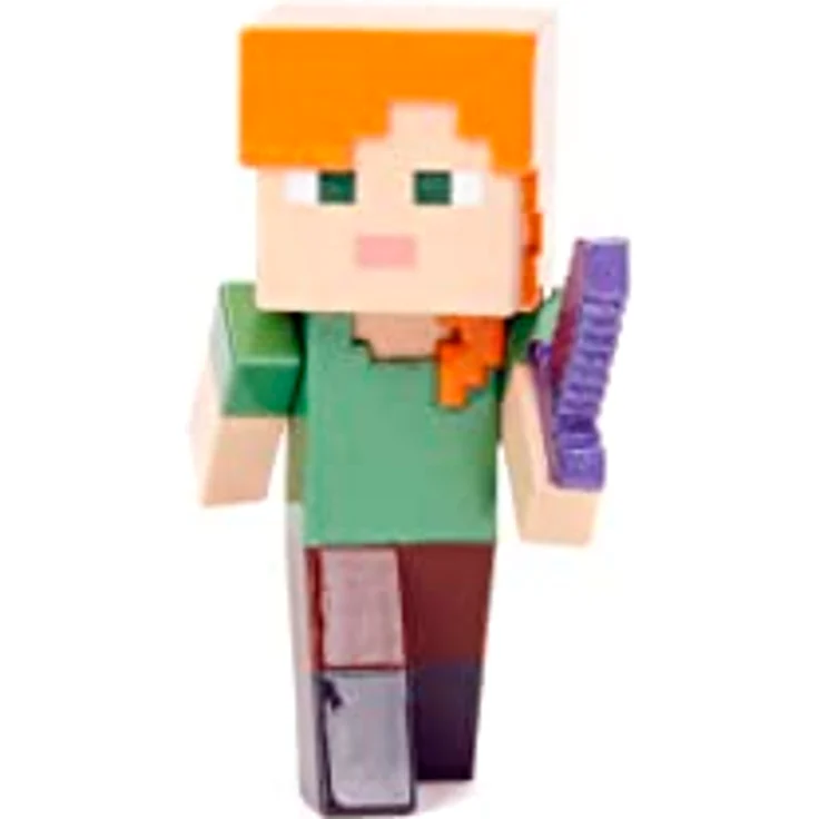 Jada Toys Minecraft Figuren-Set (4 Stück) aus Metall - Sammelfiguren aus Minecraft Caves & Cliffs (Steve, Alex, Creeper und Warden) für Gamer & Sammler ab 8 Jahre, je 6 cm – Bild 3
