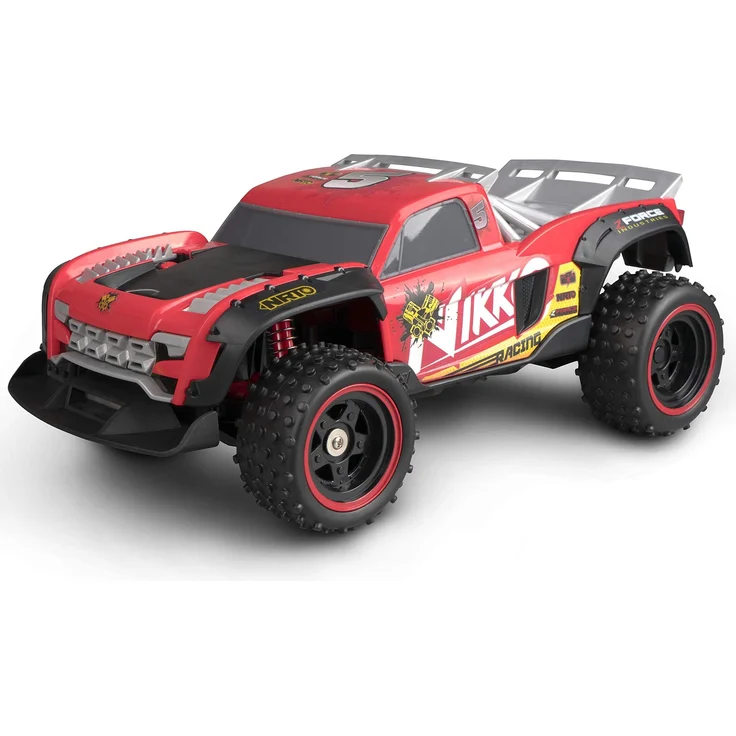 Nikko Pro Trucks 30cm, ferngesteuertes Pickup-Auto mit 4WD, rot, Geschwindigkeit bis 14 km/h, 2,4 GHz Fernsteuerung, USB-Ladegerät