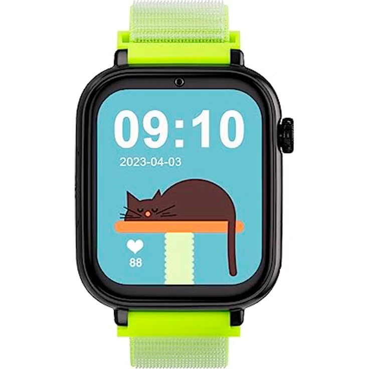SaveFamily SaveWatch Plus 4G. Smartwatch für Kinder. Anruf, Video, Face ID, Anpassbare Bänder, UltraSlim, Hintergrundbilder, Musik, Bluetooth, App Store (Fluor) – Bild 2