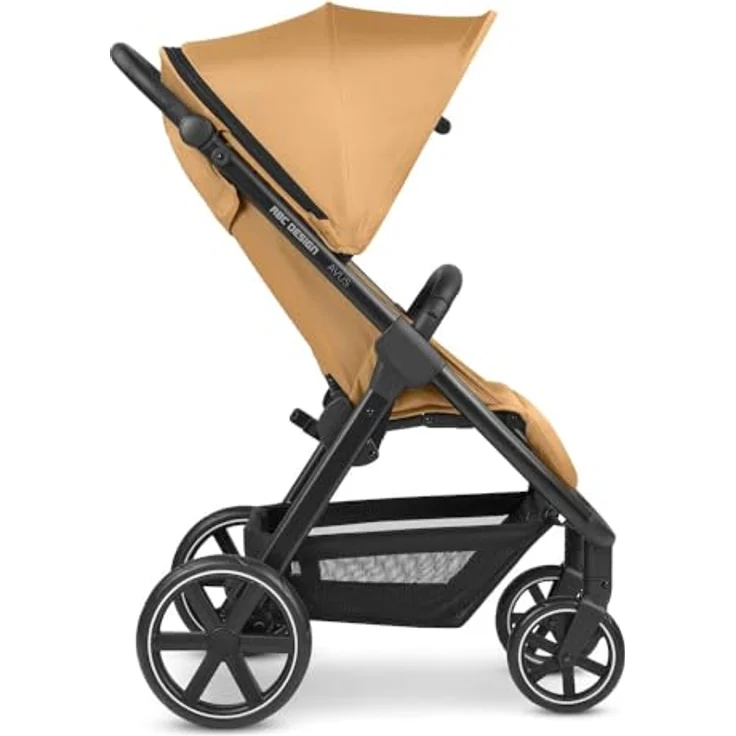 ABC Design Alltagsbuggy Avus – Handlicher und komfortabler Buggy für den Alltag mit flacher Liegeposition und kompaktem Faltmaß mit Transportsicherung – ab Geburt bis 22 kg (honey) – Bild 2