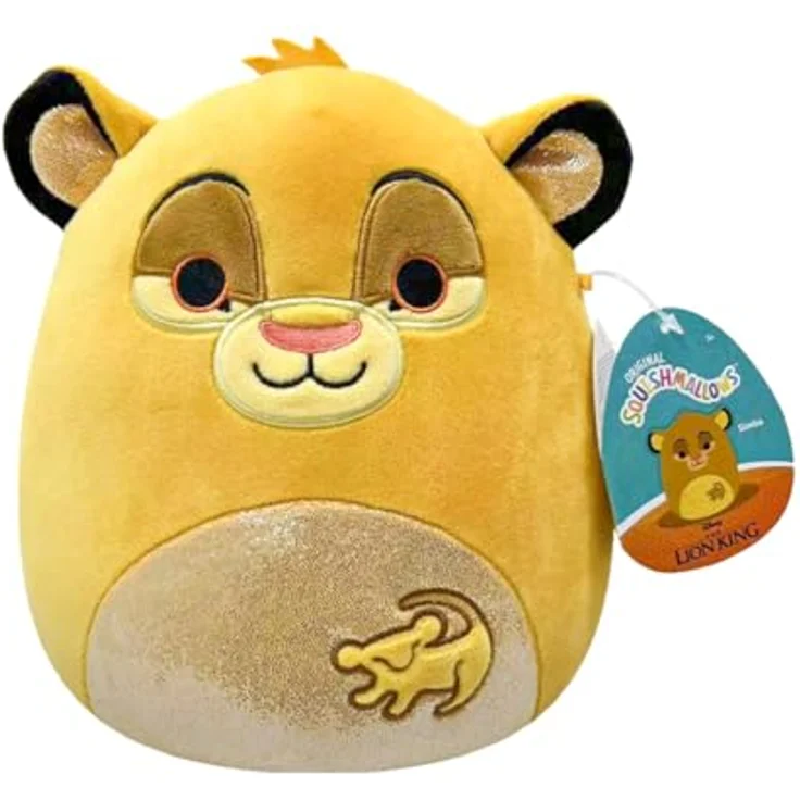 Squishmallows SQDI00548 - Simba 20 cm, offizielles Jazwares Plüsch, superweiches Kuscheltier, König der Löwen – Bild 1