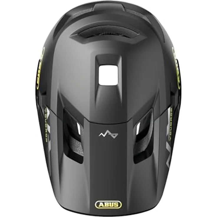 ABUS MTB-Helm YouDrop FF - Fullface-Helm für Kinder und Jugendliche - für den Einstieg in den Mountainbikesport - mit abnehmbarem Kinnschutz - Schwarz, Größe S – Bild 4