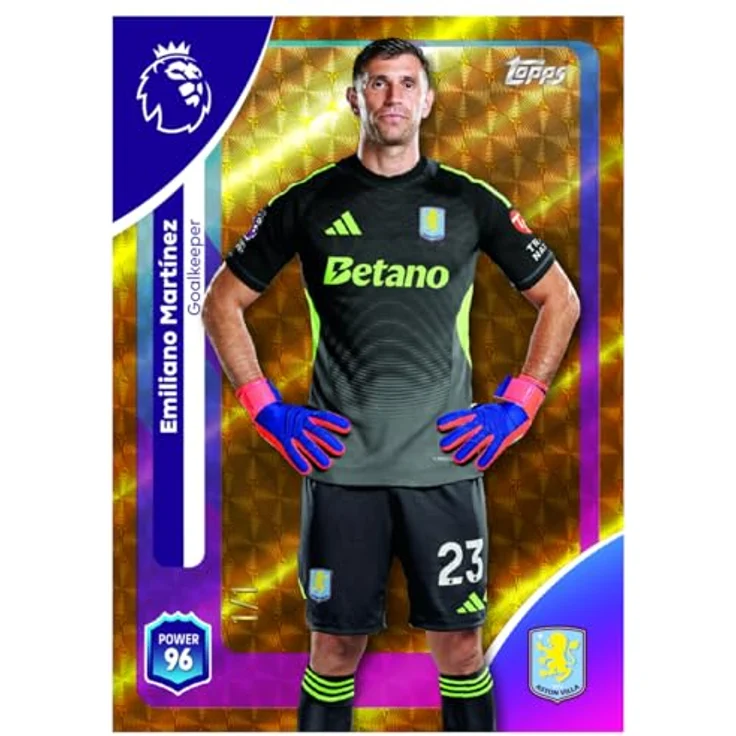 Topps Premier League 2025/26 Starter Pack, Enthält 10 Sammelkarten, Binder, Checkliste + 1 goldene Löwenkarte – Bild 3