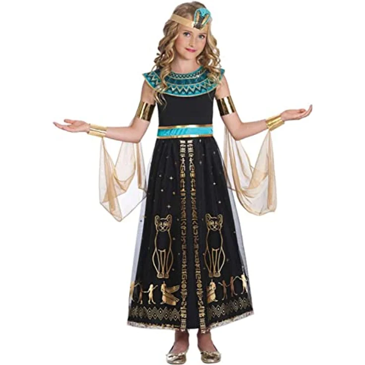 Amscan dress up Kostüm Dazzling CleoMädchen schwarz mt 6 - 8 Jahre – Bild 2