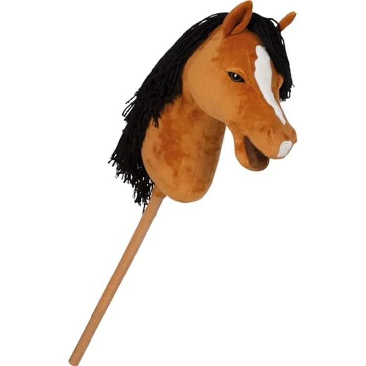 Small Foot Steckenpferd Hobby Horse Melodie, braun, inkl. Halfter, Trense & Führstrick, für aktives Hobby Horsing – Bild 4