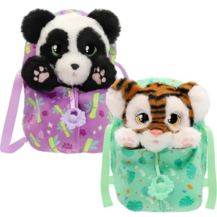 BABY PAWS Baby Paws Tiger, interaktives Kuscheltier mit Schlaffunktion und Tragetasche, 24 cm hoch – Bild 5