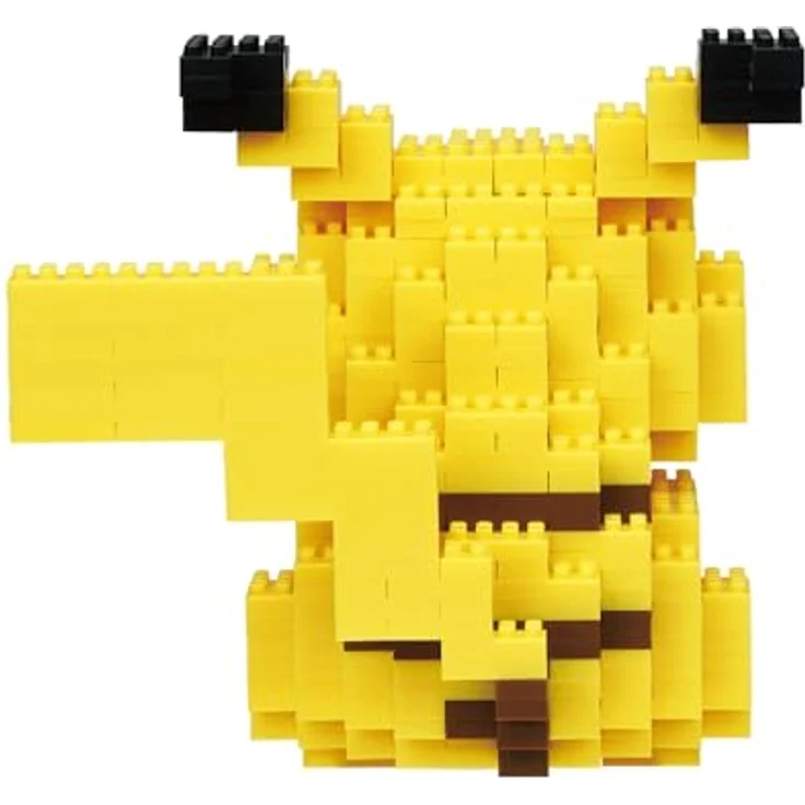 Bandai Nanoblock Pokémon Figur Pikachu Deluxe, Konstruktionsspielzeug mit 560 Bausteinen für Kinder ab 12 Jahren, Schwierigkeitsgrad 3 – Bild 4