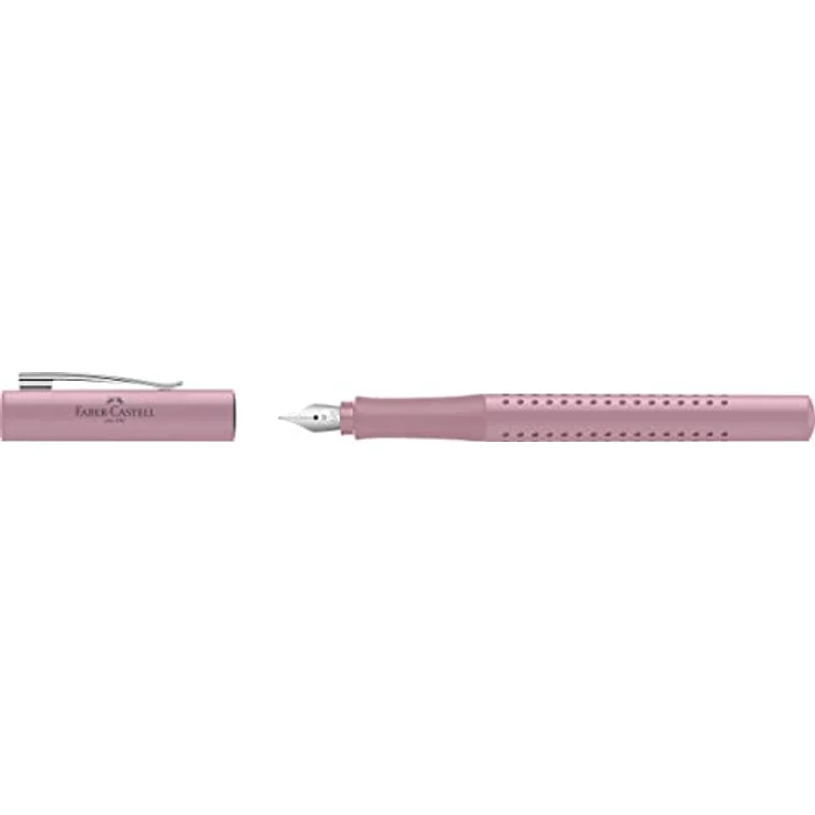 Faber-Castell Füllfederhalter Geschenkset Grip Harmony Füller M und Kuli rose shadows im Metalletui – Bild 5