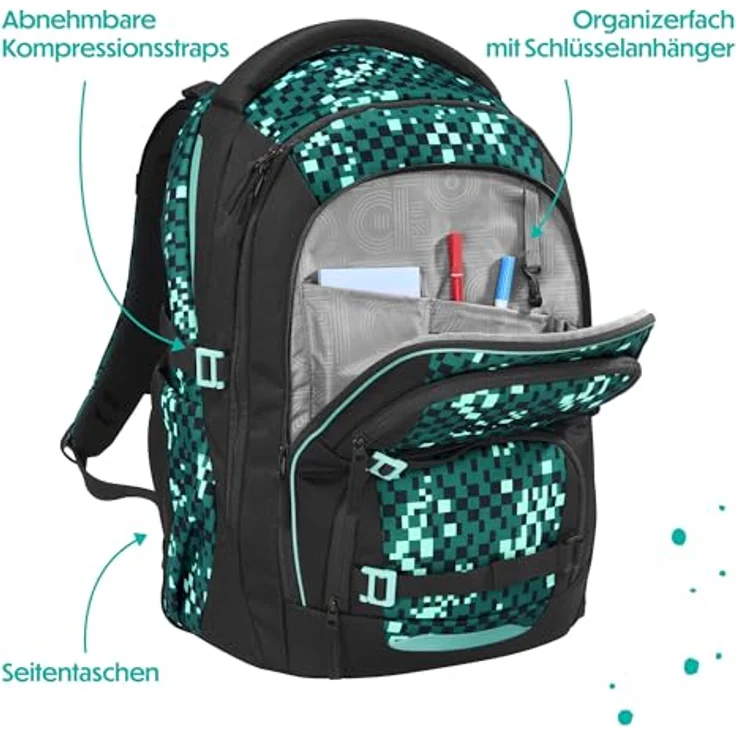 coocazoo Schulranzen PORTER, ergonomisch, größenverstellbar, 35 Liter Stauraum, ideal für den Schulalltag – Bild 8
