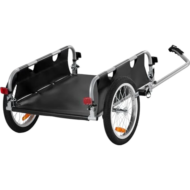 VEVOR Fahrradanhänger CT902B, 45 kg Tragkraft, faltbar, mit Universalkupplung und 41 cm Rädern, sichere Reflektoren, passend für 558,8-711,2 mm Fahrradräder – Bild 9