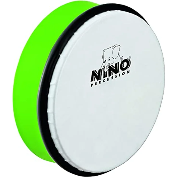 Nino Nino 45GG Framedrum, Rahmentrommel mit 8" Durchmesser, Farbe: Grasgrün, Material: ABS Kunststoff, inkl. Holz-Schlägel und synthetischem Fell – Bild 2
