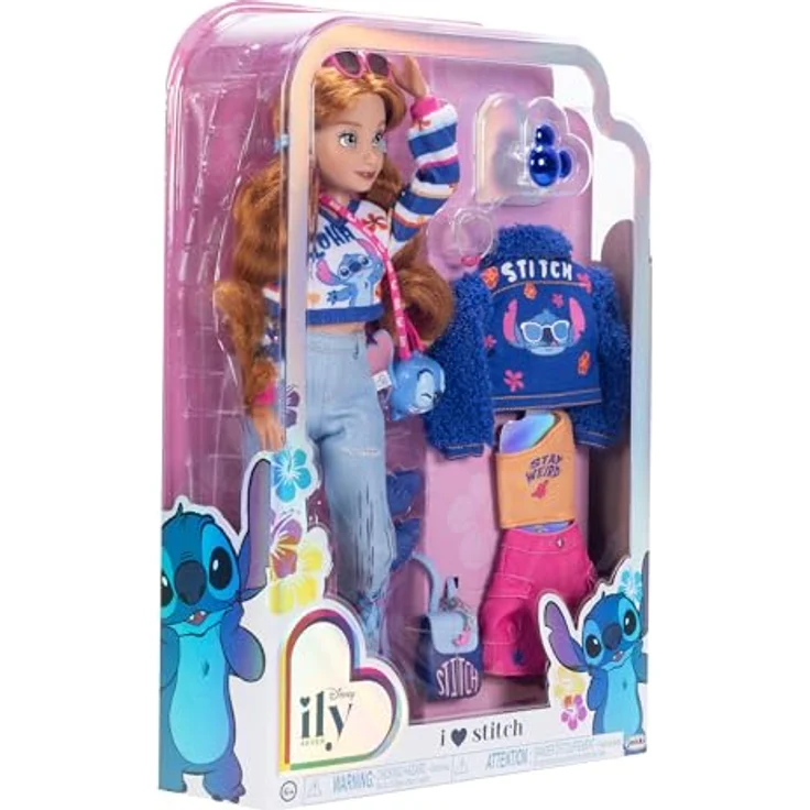 Jakks Pacific ily 4EVER Babypuppe Disney Stitch, ca. 29 cm, für Kinder ab 3 Jahren – Bild 8