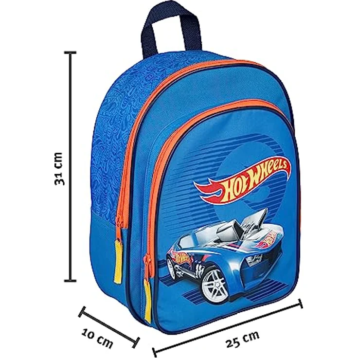 Hot Wheels Schulrucksack Rucksack – Stylischer Begleiter für kleine Rennfahrer – Bild 4