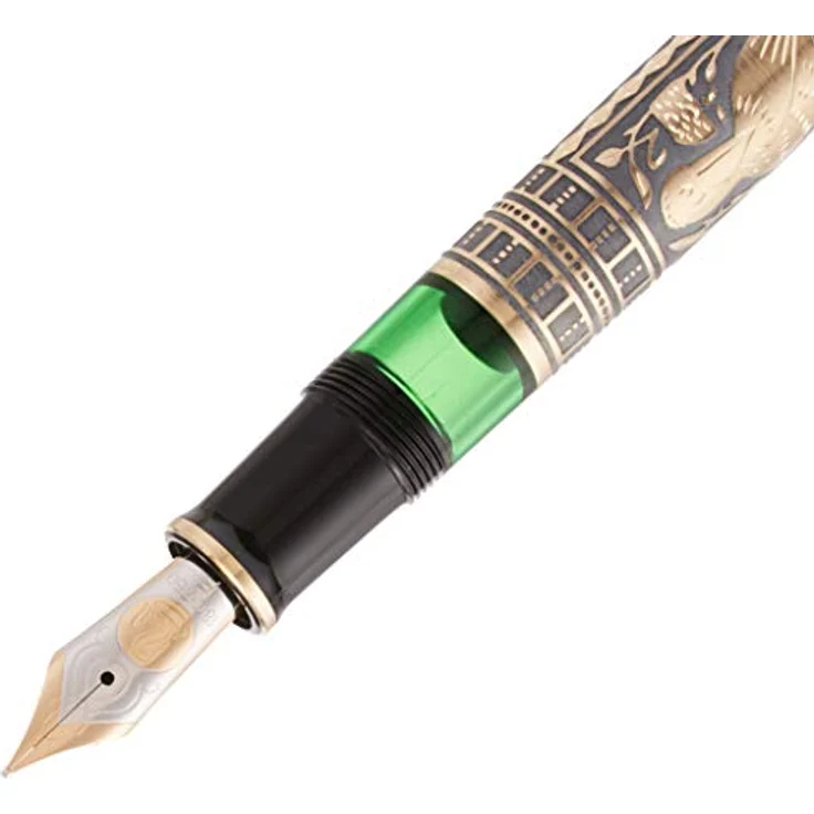 Pelikan Füllfederhalter Toledo M900, 18 Karat Bicolor-Goldfeder, schwarz – Bild 6