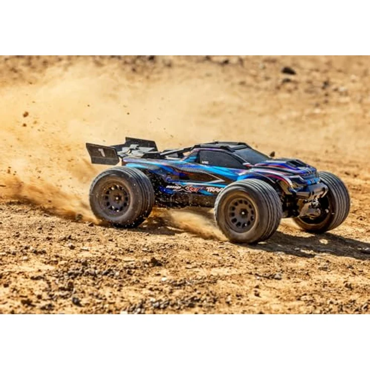 Traxxas Mini XRT VXL-3S, 1/18 RC Monster-Truck 4x4 Brushless, blau, 3500 mAh Akku, TQi Fernsteuerung, max. 55 mph – Bild 5