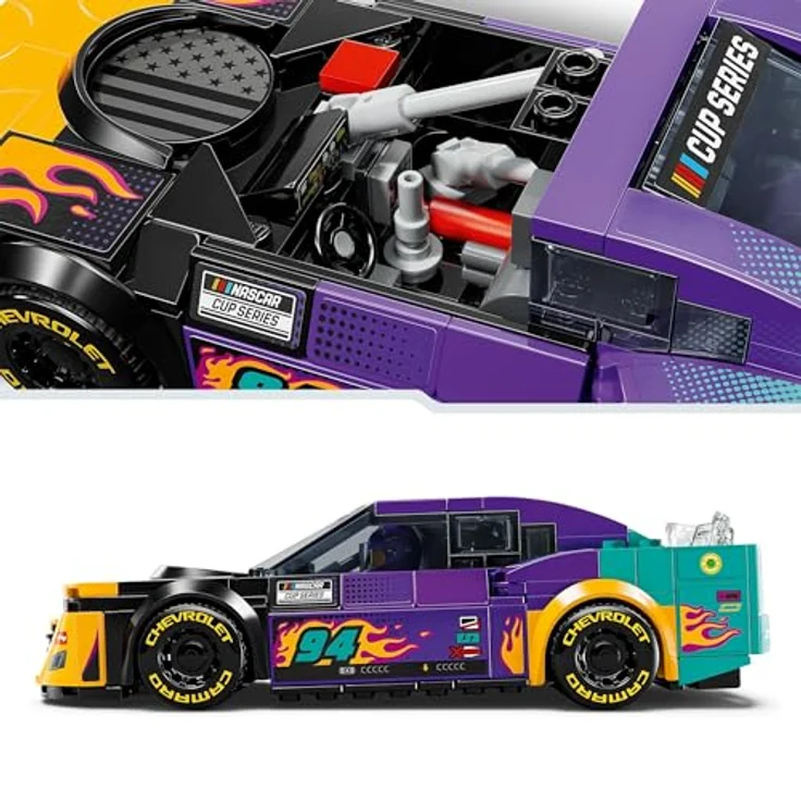 LEGO Speed Champions NASCAR Next Gen Chevrolet Camaro ZL1 Spielzeugauto; BAU- und Spielset mit Rennauto; Geschenk für Jungen und Mädchen ab 9 Jahren 76935 – Bild 4
