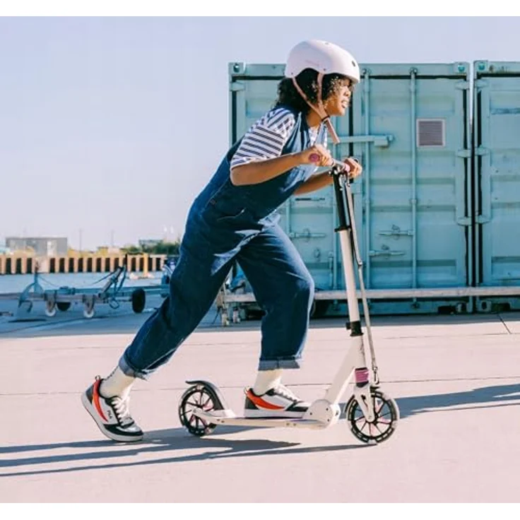 Movino Cityroller MOVINO CITY LIGHT, Stoßdämpfer Scooter mit 180 mm LED-Rollen, max. 100 kg Traglast, stufenlos höhenverstellbar – Bild 6