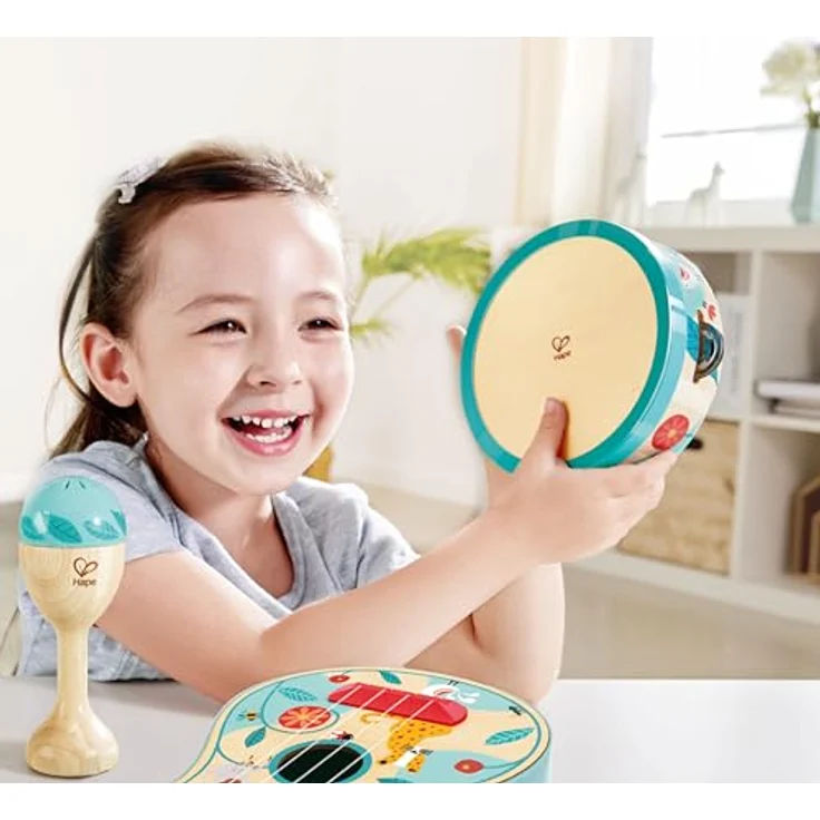 Hape 4 In 1 Percussion Set (87-0638), vielseitiges Rhythmusinstrument für Kinder – Bild 5