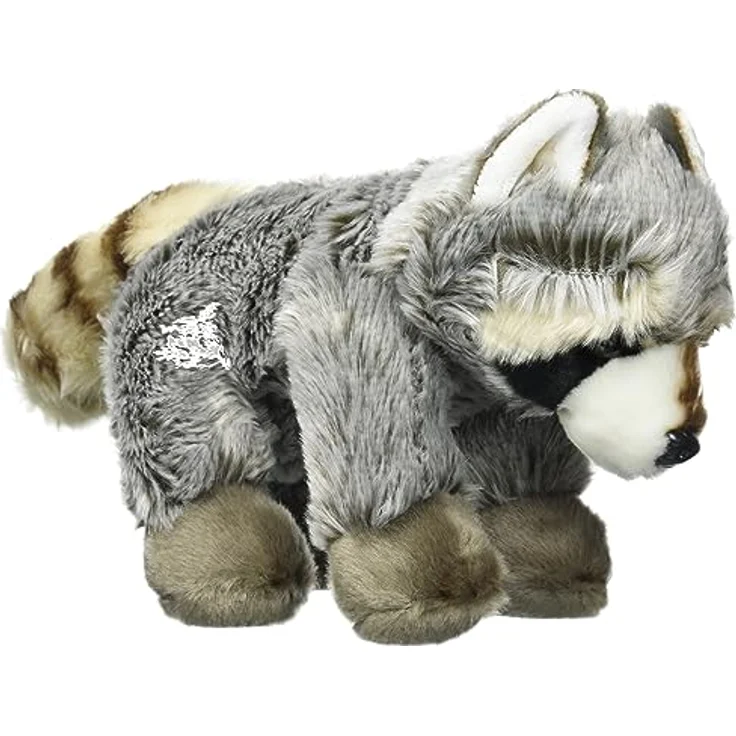 Animigos Plüschtier Waschbär, Stofftier im realistischen Design, kuschelig weich, ca. 23 cm groß – Bild 2